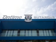 Fachada del estadio de Butarque, donde suele jugar el Leganés, a 23 de abril de 2026, en Leganés, Madrid (España).
23 ABRIL 2026
Jesús Hellín / Europa Press
23/04/2026