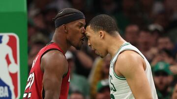 Boston Celtics, favorito en la final de la Conferencia Este contra Miami Heat, está contra las cuerdas: 0-2 para los de Florida, dirigidos por un Jimmy Butler que nunca se rinde. Casi al final del segundo partido, Grant Williams se encaró con él cuando los locales ganaban 96-89. Butler aceptó el reto y lideró la gran remontada visitante.