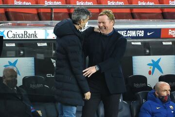 Imanol Alguacil y Ronald Koeman.