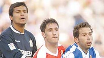 <b>LA REFERENCIA. </b>El internacional Raúl Tamudo es el alma del Espanyol, también ahora con Lotina.