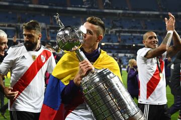 Rafael Santos Borré se coronó campeón de la Copa Libertadores 2018 con River Plate