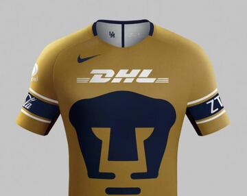 Es el tercer jersey del 2017-2018.
El detalle que mata es el grande escudo del puma el cual cubre gran parte del pecho.
