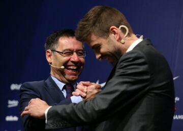 Josep Maria Bartomeu y Gerard Piqué.