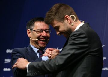 Josep Maria Bartomeu y Gerard Piqué. 