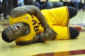 Dion Waiters se lesionó en el cuarto final.