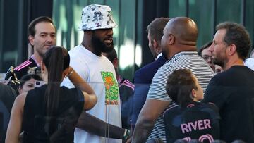 La imponente llegada de LeBron James al debut de Messi con el Inter Miami