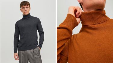 Elegante y clido: as es el jersey de cuello alto de Jack & Jones