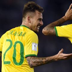 Lucas Lima, volante que puede beneficiar a Borja en Palmeiras