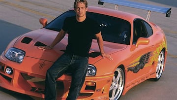 Paul Walker con su Toyota.