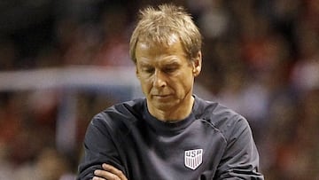 Klinsmann during last week&#039;s 4-0 defeat to Costa Rica.