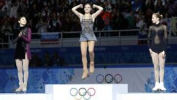 Sotnikovia, junto a Kim y Kostner, en el podio.