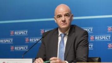 El secretario general de la UEFA, Gianni Infantino, uno de los candidatos a la presidencia de la FIFA