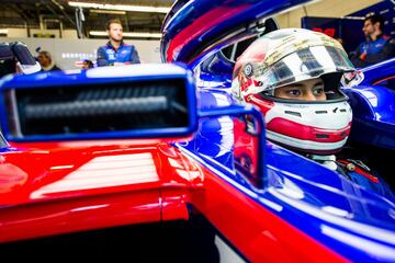 Sean Gelael de la escudería Toro Rosso  