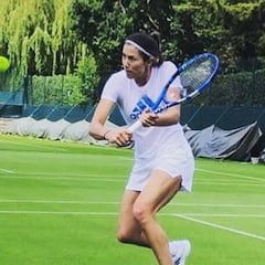 Garbiñe ya se entrena en el All England con vistas a Wimbledon