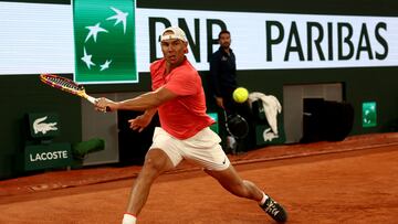 Rafael Nada, during training at Roland Garros.