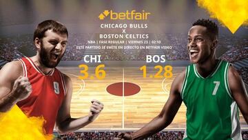 Chicago Bulls vs. Boston Celtics: horario, TV, estadísticas, clasificación y pronósticos