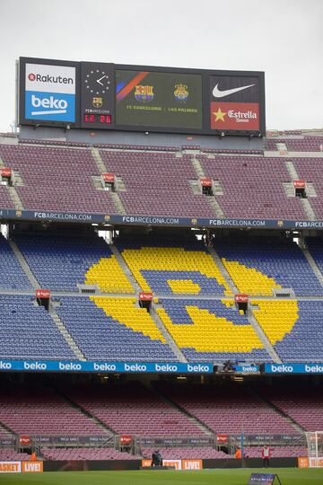 Las imágenes del Barcelona-Las Palmas a puerta cerrada