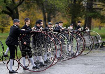 La tradicional carrera  ‘One Mile Race’ en el parque Letna en Praga