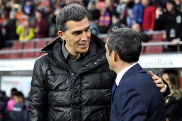 Muñiz and Valverde spoke before the game.