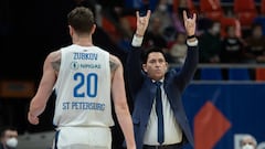 MOSCOW, RUSSIA - DECEMBER 18: Xavi Pascual, Head Coach of Zenit St. Petersburg in action during the 2020/2021 Turkish Airlines EuroLeague Regular Season Round 15 match between CSKA Moscow and Zenit St Petersburg  at Megasport Arena on December 18, 2020 in Moscow, Russia. (Photo by Denis Tyrin/Euroleague Basketball via Getty Images)
PUBLICADA 27/10/21 NA MA27 3COL