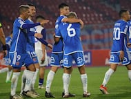 Futbol, Municipal Puente Alto vs Universidad de Chile.
Copa Chile 2024.
El jugador de Universidad de Chile Renato Cordero, celebra su gol contra Municipal Puente Alto durante el partido de Copa Chile disputado en el estadio Nacional en Santiago, Chile.
17/06/2024
Marcelo Hernandez/Photosport
Football, Municipal Puente Alto vs Universidad de Chile.
2024 Copa Chile.
Universidad de Chile's player Renato Cordero, not present in this pics, celebrates his goal against Municipal Puente Alto during Copa Chile match held at the Nacional stadium in Santiago, Chile.
17/06/2024
Marcelo Hernandez/Photosport