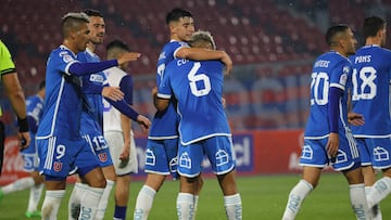 Futbol, Municipal Puente Alto vs Universidad de Chile.
Copa Chile 2024.
El jugador de Universidad de Chile Renato Cordero, celebra su gol contra Municipal Puente Alto durante el partido de Copa Chile disputado en el estadio Nacional en Santiago, Chile.
17/06/2024
Marcelo Hernandez/Photosport
Football, Municipal Puente Alto vs Universidad de Chile.
2024 Copa Chile.
Universidad de Chile's player Renato Cordero, not present in this pics, celebrates his goal against Municipal Puente Alto during Copa Chile match held at the Nacional stadium in Santiago, Chile.
17/06/2024
Marcelo Hernandez/Photosport