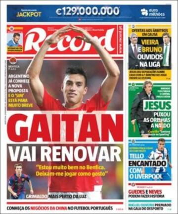 Portadas de la prensa mundial