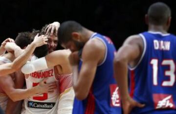 España celebró el pase a la final del europeo.