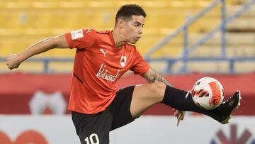 James Rodríguez en un partido de Al Rayyan.