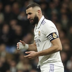 Benzema, con molestias a 5 días de la visita del Real Madrid a Anfield