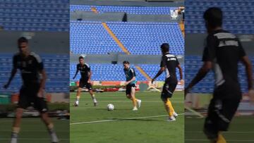 Vídeo: Marcelo Flores luce sus habilidades en entrenamiento con Tigres