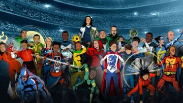 Park Ji-Sung, Kelly Smith, Esteban Cambiaso, entre otras estrellas históricas del fútbol aparecen como superhéroes para promover el soccer femenino.