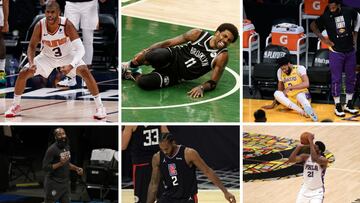 Davis, Embiid, Harden, Kyrie... y ahora, por motivos distintos, Chris Paul y Kawhi. Las lesiones, el pan de cada día de unos playoffs empobrecidos.