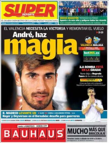 Portadas de la prensa deportiva