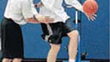 Gasol, en un entrenamiento.