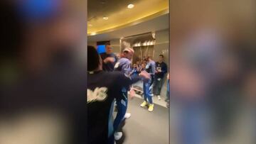 Los compañeros de Doncic le reciben así y Twitter estalla en su contra por un malentendido