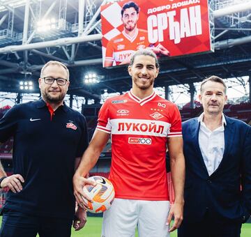 Babic, con la camiseta del Spartak de Moscú.