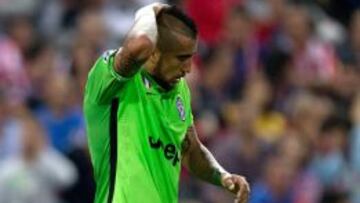 Arturo Vidal no pudo evitar la derrota de Juventus ante el Atl&eacute;tico Madrid por la Champions. 