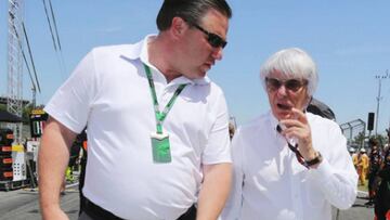 Zak Brown y Ecclestone.