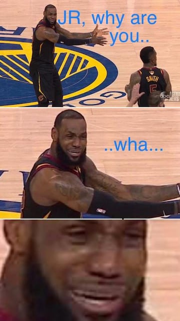 Los mejores memes del despiste de JR Smith frente a los Warriors