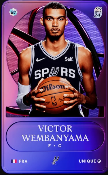 El nuevo récord de Wembanyama: su carta digital se vende por más de 110 mil dólares