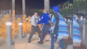 Se vuelve a desatar pelea afuera del Dodger Stadium