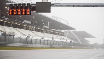 Raining ambient during the Formula 1 Aramco Grosser Preis Der Eifel 2020, Eifel Grand Prix, from October 9 to 11, 2020 on the N&uuml;rburgring, in N&uuml;rburg, Germany - Photo Xavi Bonilla / DPPI
 
 AFP7 / Europa Press / Europa Press
 09/10/2020 ONLY FOR USE IN SPAIN