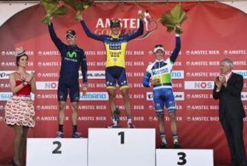 Alejandro Valverde es el espa?ol que m¨¢s veces ha subido al podio. En 2013 y 2015 fue segundo, y en 2008 acab¨® en tercera posici¨®n. Este a?o, fue la primera vez que un ciclista espa?ol sub¨ªa al caj¨®n de la prueba.