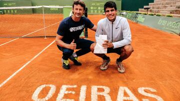 Juan Carlos Ferrero y Carlos Alcaraz.