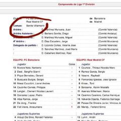 El error en el acta del Clásico