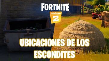 Fortnite Cap&iacute;tulo 2 - Temporada 1 | Desaf&iacute;o de Mar Adentro: &iquest;d&oacute;nde est&aacute;n los escondites?