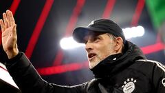 Munich (Germany), 17/12/2023.- Munich's head coach Thomas Tuchel gestures before the German Bundesliga soccer match between FC Bayern Munich and VfB Stuttgart in Munich, Germany, 17 December 2023. (Alemania) EFE/EPA/ANNA SZILAGYI CONDITIONS - ATTENTION: The DFL regulations prohibit any use of photographs as image sequences and/or quasi-video.
