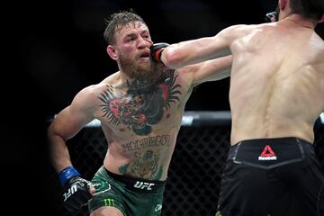 El combate entre McGregor y Khabib en imágenes