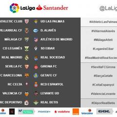 Horarios y tv de la jornada 23